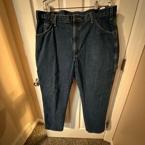 Dickies Mens Carpenter Style Work Blue Jeans 38x30